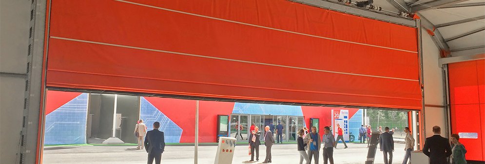 ПВХ-ворота шторного типа